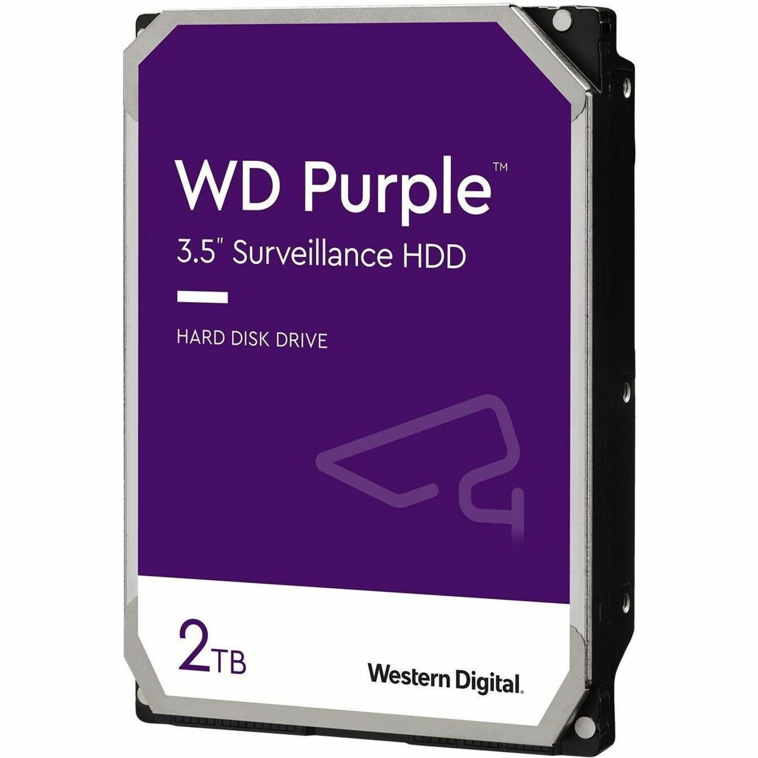 WD Purple WD23PURZ 2 TB Hard Drive - 3.5" Internal - SATA - Purple