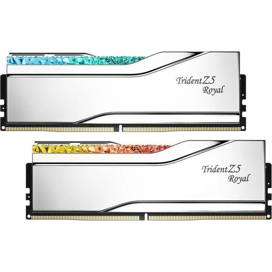 G.SKILL Trident Z5 Royal RAM Module for Motherboard, Desktop PC - 32 GB (2 x 16GB) - RGB - DDR5-7600/PC5-60800 DDR5 SDRAM - 7600 MHz - CL36 - 1.40 V