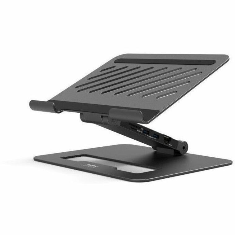 Port Connect USB Type C Docking Station for Notebook, Computer - Charging Capability - Memory Card Reader - SD - 100 W