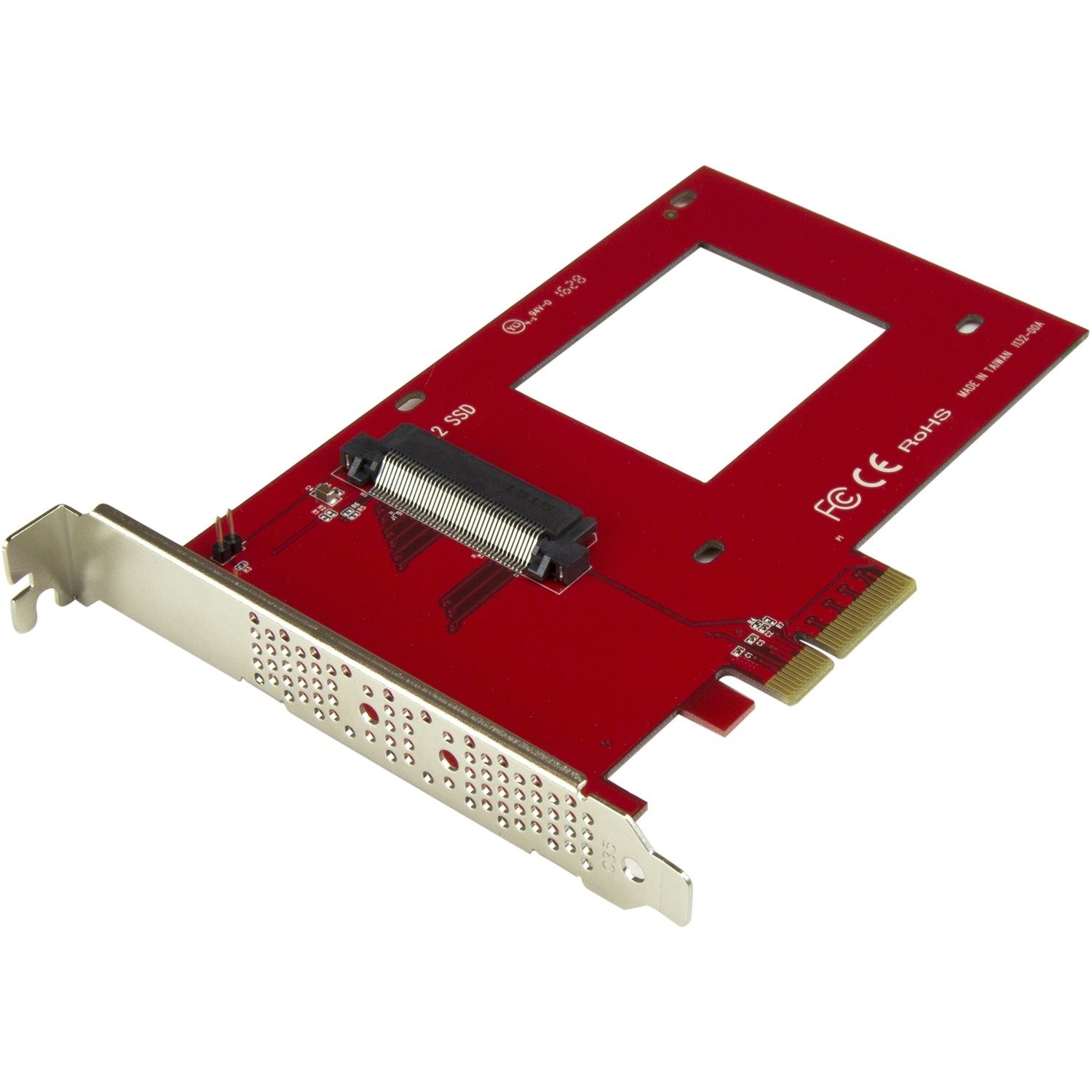 StarTech.com U.2 to PCIe Adapter for 2.5" U.2 NVMe SSD - SFF-8639 PCIe Adapter - x4 PCI Express 4.0 - NVMe PCIe Adapter - U.2 PCIe Card