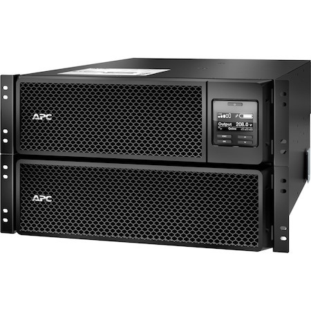 APC Smart-UPS On-Line, 10kVA/10kW, Rackmount 6U, 208V, 6x C13+4x C19 IEC outlets, Network Card+SmartSlot, Extended runtime, W/ rail kit