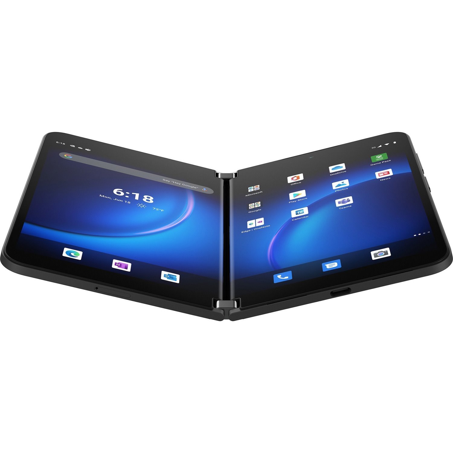 Microsoft Surface Duo 2 128 GB Smartphone - 8.3" Flexible Folding Screen AMOLED 2688 x 1892 - Octa-core (Kryo 680Single-core (1 Core) 2.84 GHz + Kryo 680 Triple-core (3 Core) 2.42 GHz + Kryo 680 Quad-core (4 Core) 1.80 GHz - 8 GB RAM - Android 11 - 5G - Obsidian