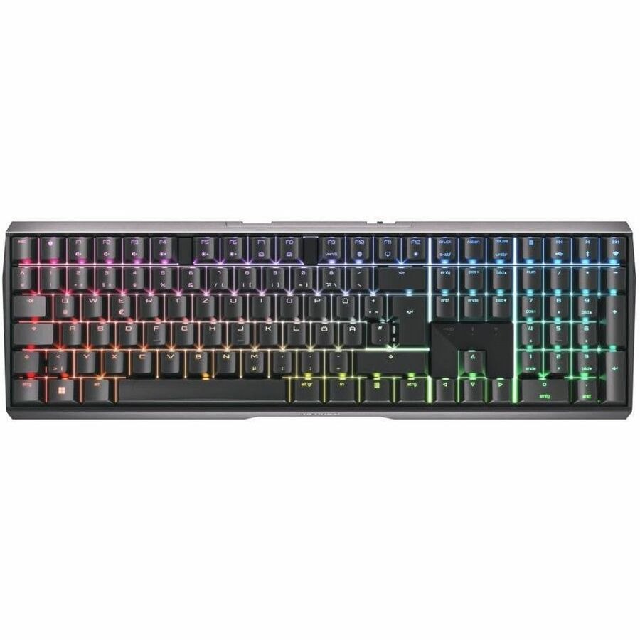 CHERRY MX 3.0S Gaming Keyboard - Wireless Connectivity - USB Type A Interface - RGB LED - German - Black