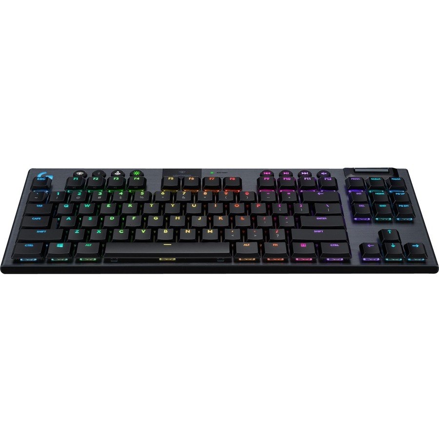 Logitech G915 Rugged Gaming Keyboard - Wireless Connectivity - USB 2.0 Interface - English (UK) - QWERTY Layout - Carbon