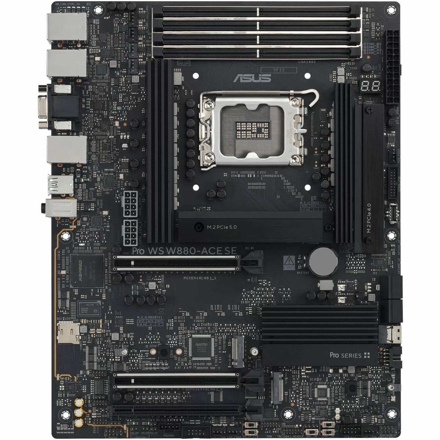 Asus WS W880-ACE SE Workstation Motherboard - Intel W880 Chipset - Socket LGA-1851 - ATX