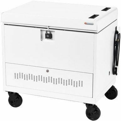 Bretford CUBE Toploader Cart with Caddies Pre-Wired - TVTL30CADUSB