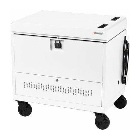 Bretford CUBE Toploader Cart with Caddies Pre-Wired - TVTL30CADUSB
