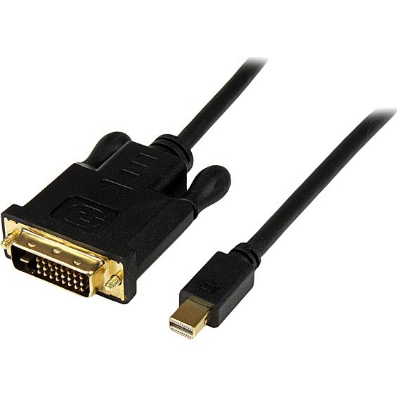 StarTech.com 6ft Mini DisplayPort to DVI Cable, Mini DP to DVI-D Adapter/Converter Cable, 1080p Video, mDP 1.2 to DVI Monitor/Display