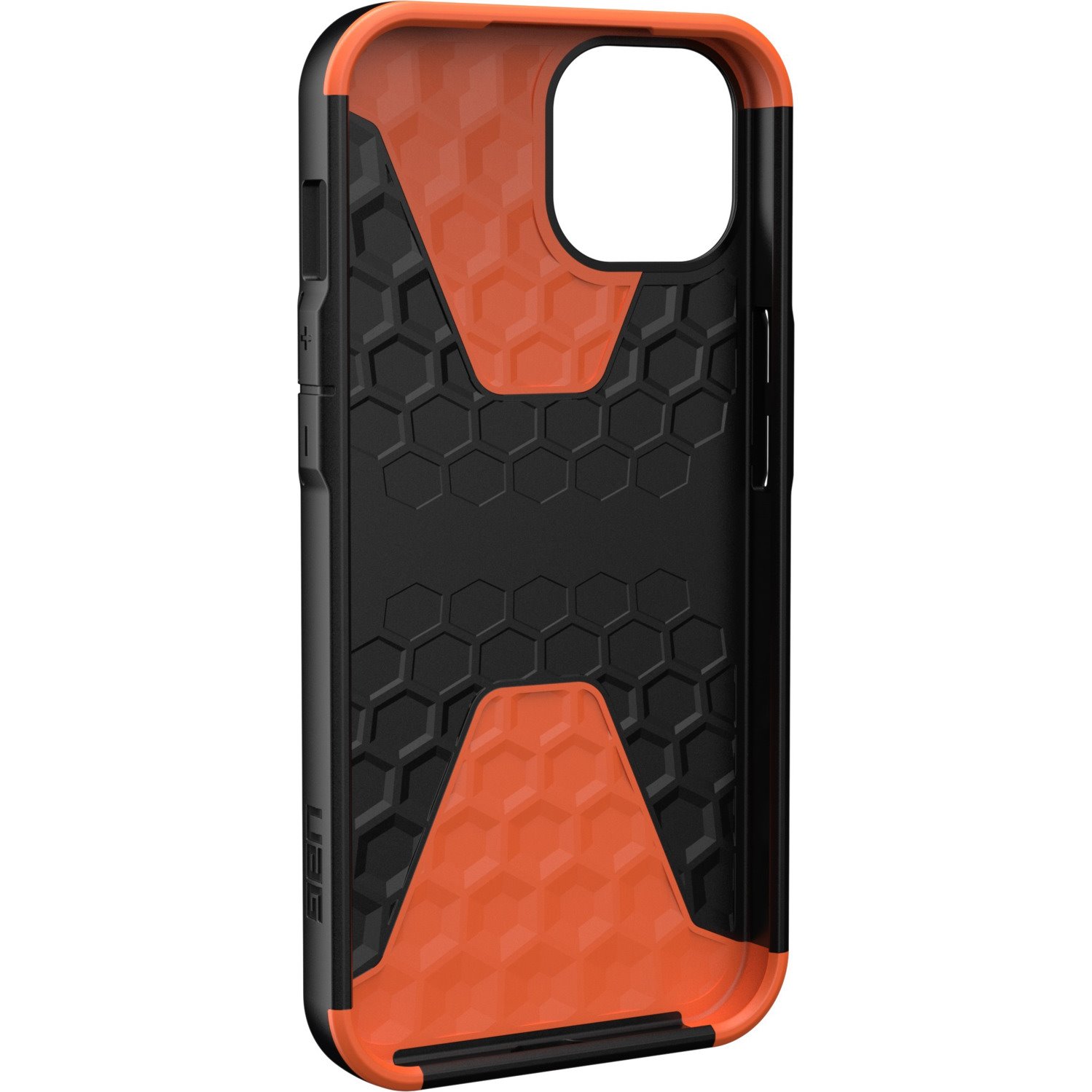 Urban Armor Gear Civilian Rugged Case for Apple iPhone 13 Smartphone - Hexagon pattern - Black