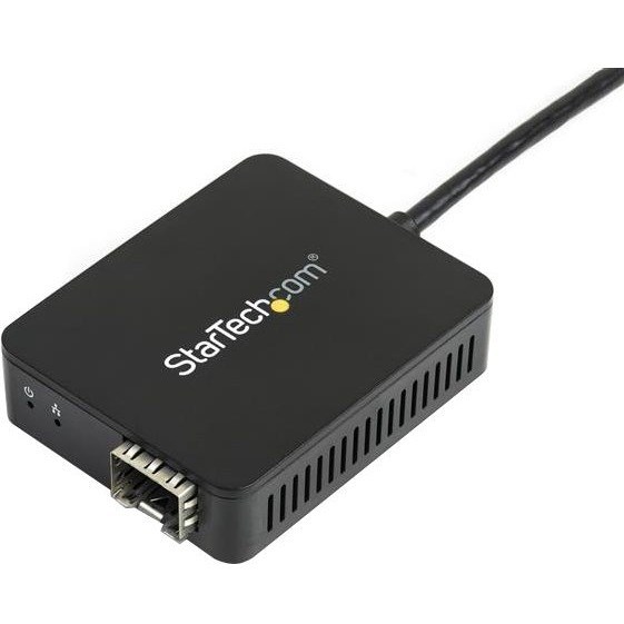 StarTech.com USB 3.0 to Fiber Optic Converter - USB to Open SFP Adapter - Gigabit Network Adapter Multi Mode(MMF)/Single Mode Fiber(SMF)