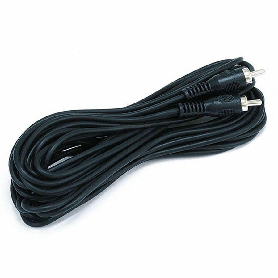 Monoprice 25FT Rca Plug/Plug M/M Cable - Black