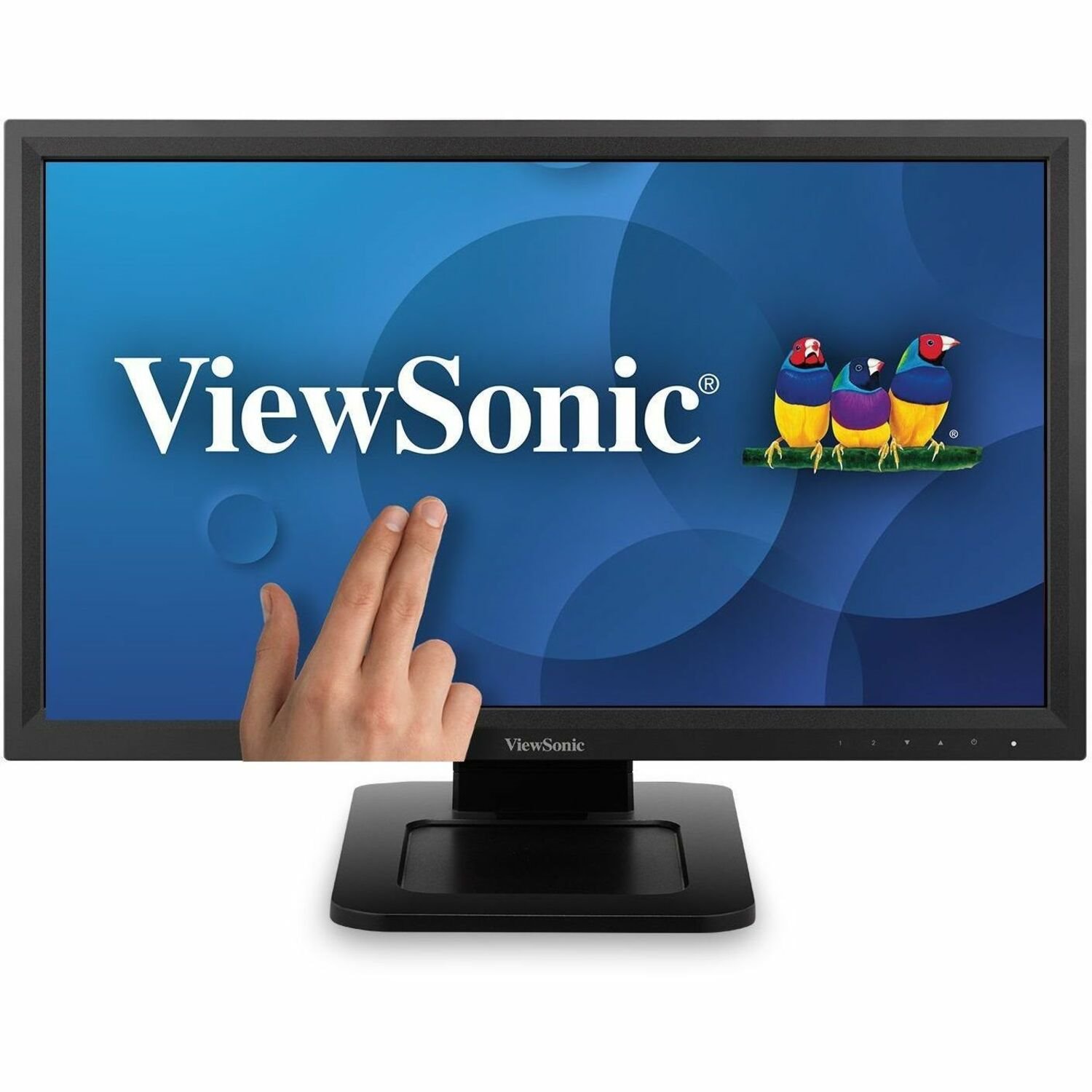 ViewSonic TD2211 - 1080p Single Point Resistive Touch Monitor with USB, HDMI, DVI, VGA - 250 cd/m&#178; - 22"