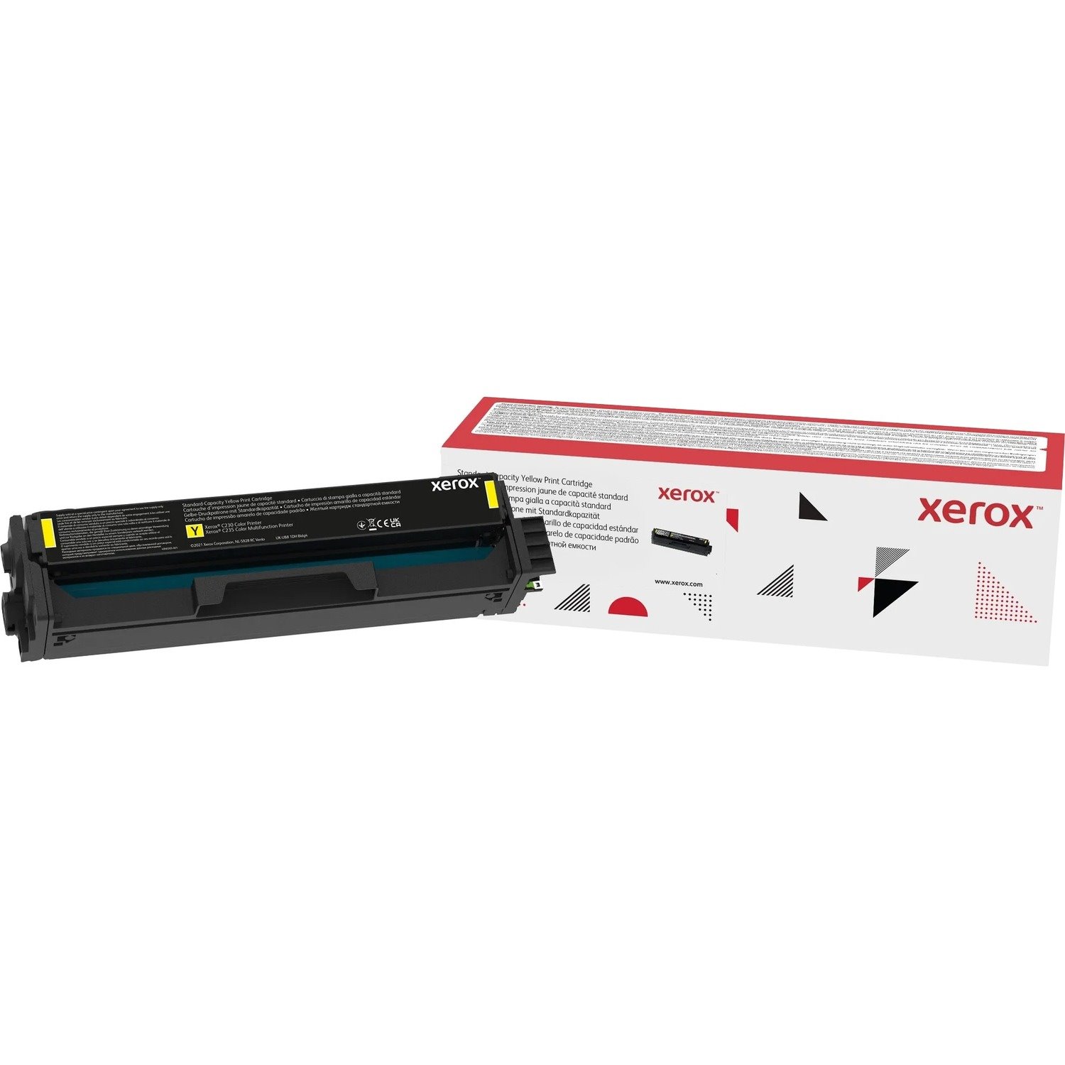 Xerox Genuine XeroxÂ&reg; C230 Color Printer&acirc;&euro;/&acirc;&euro;C235 Color Multifunction Printer Yellow Standard capacity Toner Cartridge (1500 Pages) - 006R04386