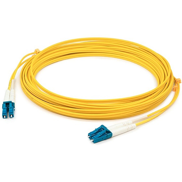AddOn 2m LC to LC Yellow OM1 Duplex OFNP (Plenum-Rated) Fiber Patch Cable