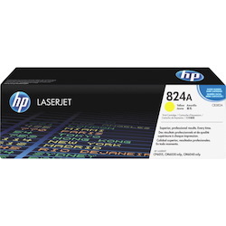 HP 824A (CB382A) Original Laser Toner Cartridge - Single Pack - Yellow - 1 Each