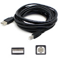 AddOn 15ft USB A 2.0 Male to USB B 2.0 Male Black Cable