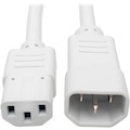 Eaton Tripp Lite Series Heavy-Duty PDU Power Cord, C13 to C14 - 15A, 250V, 14 AWG, 6 ft. (1.83 m), White