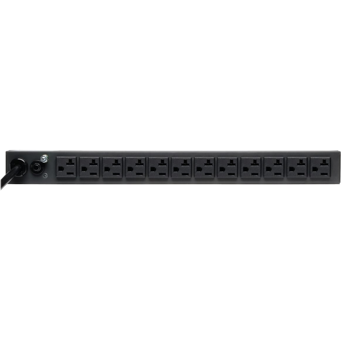 Eaton Tripp Lite Series 2.4kW Single-Phase 120V Basic PDU, 13 NEMA 5-15/20R Outlets, NEMA L5-20P Input, 15 ft. (4.57 m) Cord, 1U Rack-Mount