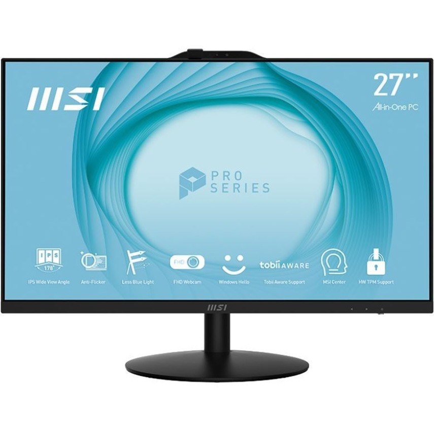 MSI PRO AP272 12M-031US All-in-One Computer - Intel Core i7 12th Gen i7-12700 - 16 GB - 512 GB SSD - 27" Full HD - Desktop - Black