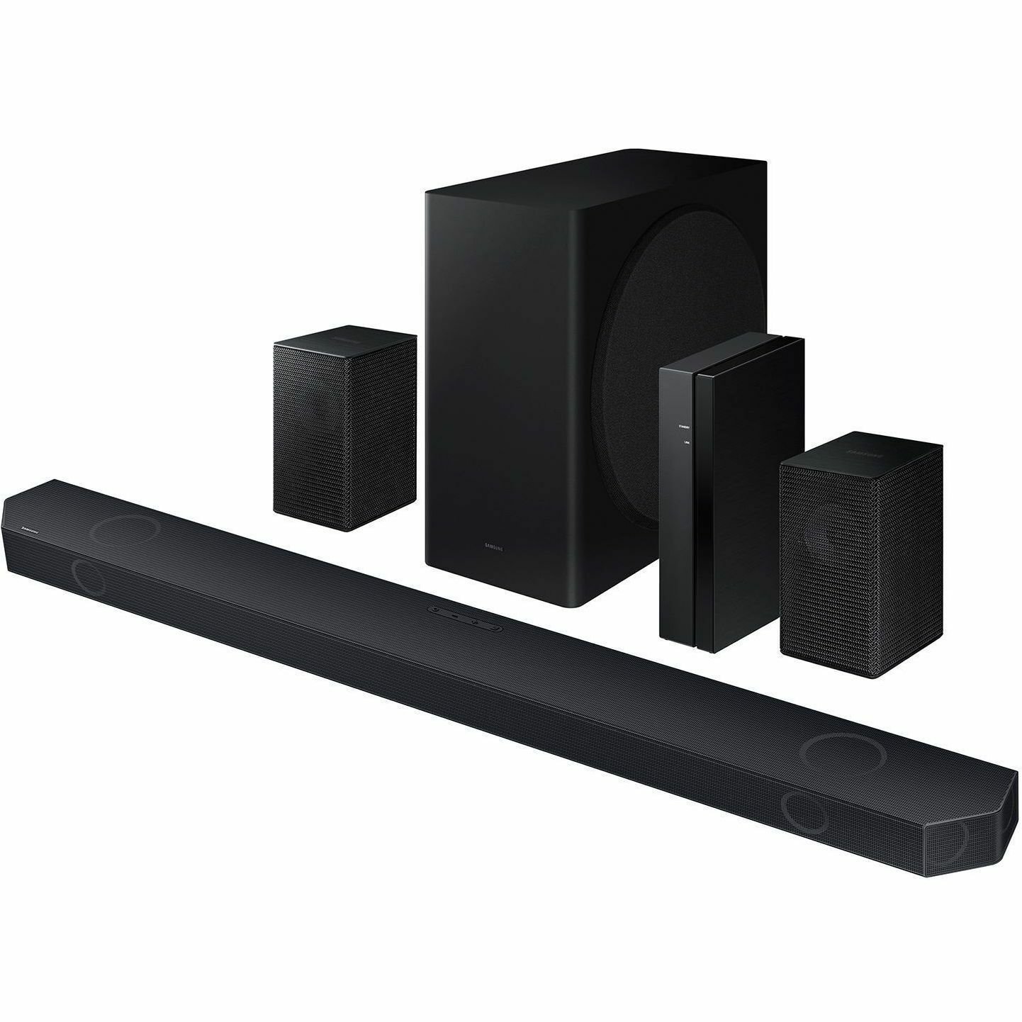 Samsung HW-Q910D 9.1.2 Bluetooth Sound Bar Speaker - 520 W RMS - Alexa Supported - Titan Black