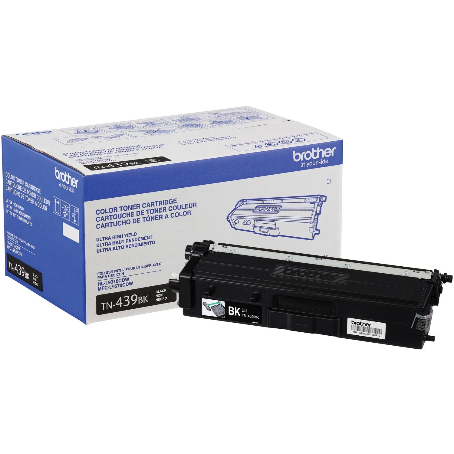 Brother TN439BK Original Ultra High Yield Laser Toner Cartridge - Black - 1 Each