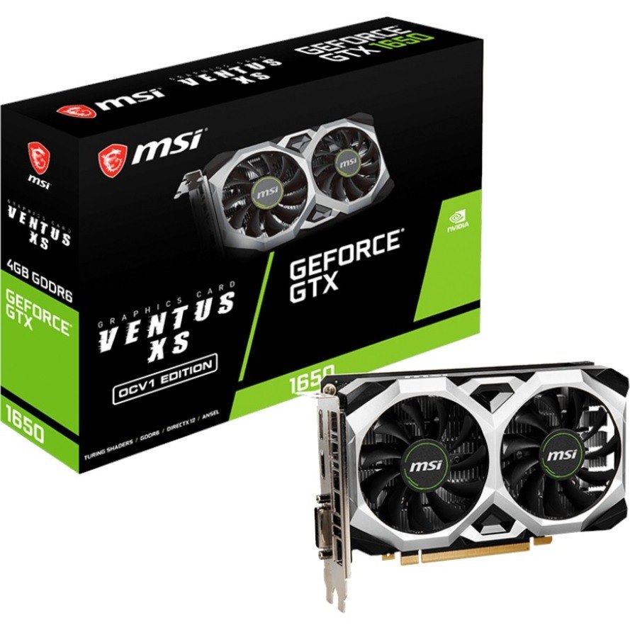 MSI NVIDIA GeForce GTX 1650 D6 Graphic Card - 4 GB GDDR6