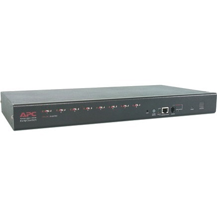 APC by Schneider Electric 8 Port Multi-Platform Analog KVM Switch