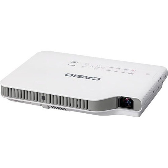 Casio Slim XJ-A257 DLP Projector - 16:10 - White, Light Grey