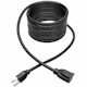 Eaton Tripp Lite Series Power Extension Cord, NEMA 5-15P to NEMA 5-15R - Heavy-Duty, 15A, 120V, 14 AWG, 15 ft. (4.57 m), Black
