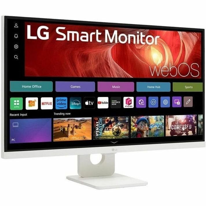LG 27' 4K Uhd Ips Smart Monitor: 3840×2160 (4K Uhd), 5 MS Response Time, 60Hz Refresh, ~400‑Nit Brightness, Usb‑C / HDR400, Height/Tilt Pivot Stand