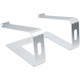 StarTech.com Laptop Stand for Desk, Supports 5kg / 11lb, Aluminum, Silver, Ergonomic Laptop Riser, Portable Laptop Holder for Desk
