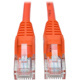 Eaton Tripp Lite Series Cat5e 350 MHz Snagless Molded (UTP) Ethernet Cable (RJ45 M/M), PoE - Orange, 14 ft. (4.27 m)
