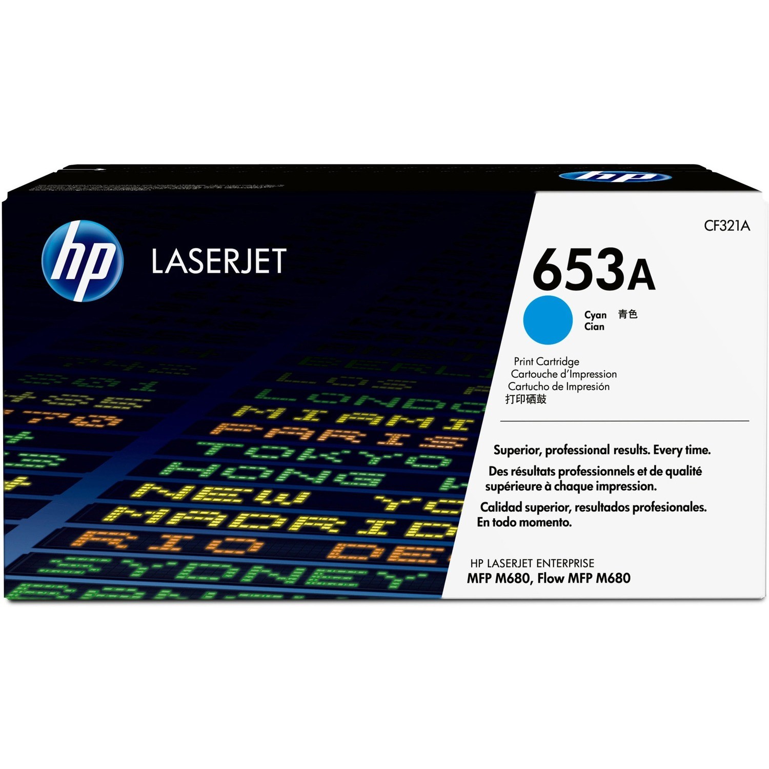 HP 653A CYAN LASERJET TONER CARTRIDGE