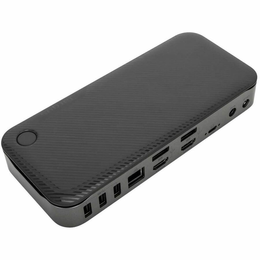 Targus DOCK710EUZ USB 3.2 (Gen 2) Type C Dockingstation voor Notebook, Monitor, Tablet, Toetsenbord, Koptelefoon, Microfoon, Luidspreker, Smartphone - Oplaadmogelijkheid - Zwart, Zilver