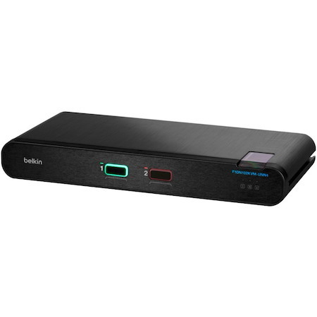 Belkin Universal 2nd Gen Secure KVM Switch, 2-Port Single Head No CAC
