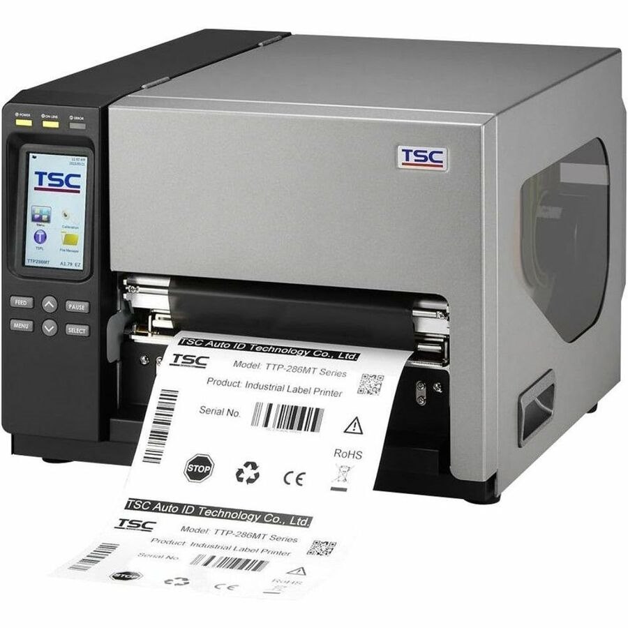 TSC Auto ID Industrial, Desktop Direct Thermal/Thermal Transfer Printer - Monochrome - Receipt Print - Ethernet - USB - USB Host - Serial - Parallel