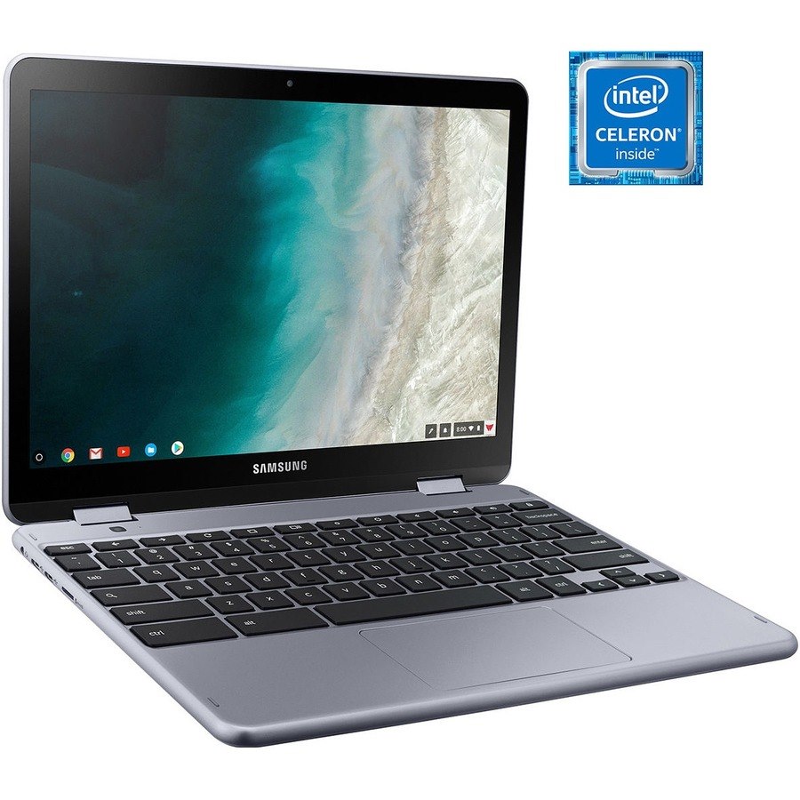 Samsung Chromebook Plus XE521QAB-K01US 12.2" Touchscreen Convertible 2 in 1 Chromebook - Intel Celeron 3965Y - 4 GB - 32 GB Flash Memory - Stealth Silver