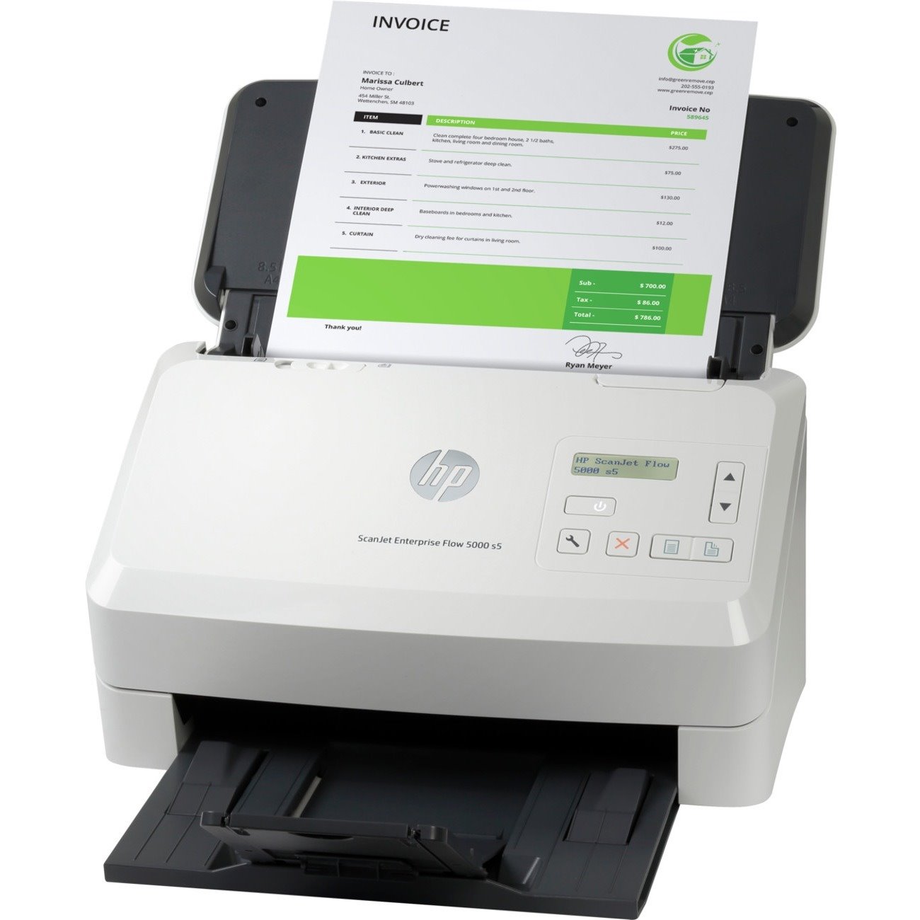 HP Scanjet Enterprise Flow 5000 S5 Sheetfed Scanner - 600 dpi Optical