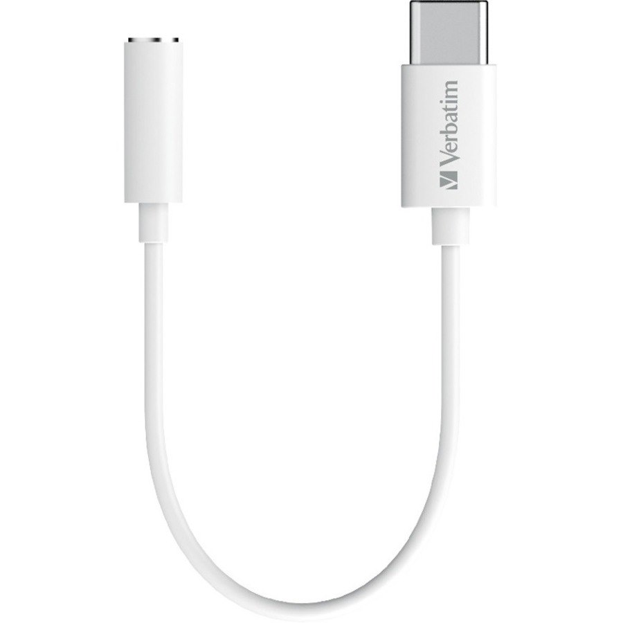 Verbatim 10 cm Mini-phone/USB-C Audio Cable for Headphone, Audio Device