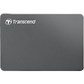 Transcend StoreJet 25C3 2 TB Portable Hard Drive - 2.5" External - SATA - Iron Gray