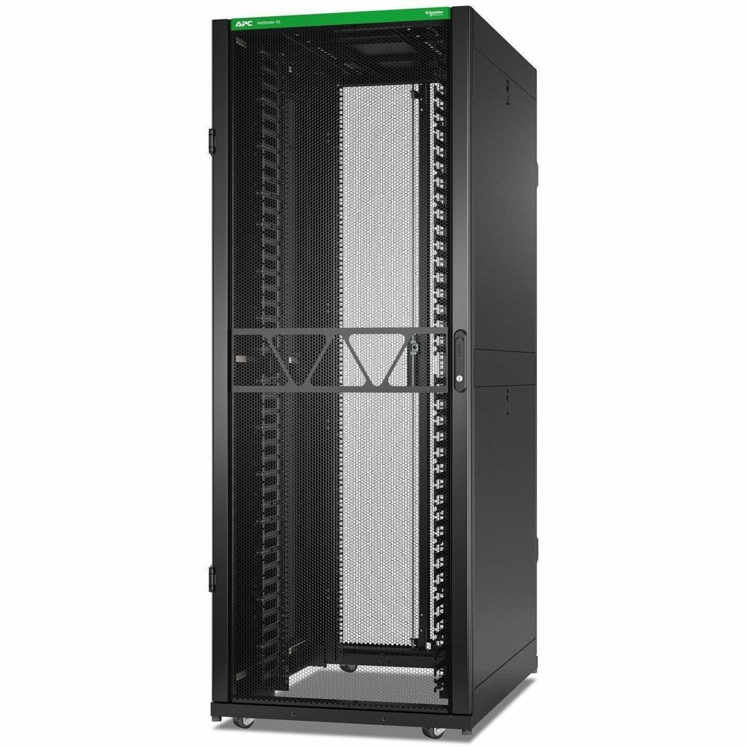 APC NetShelter SX Networking Enclosure, 42U, 1991H x 750W x 1070D mm, w/ Sides, Black