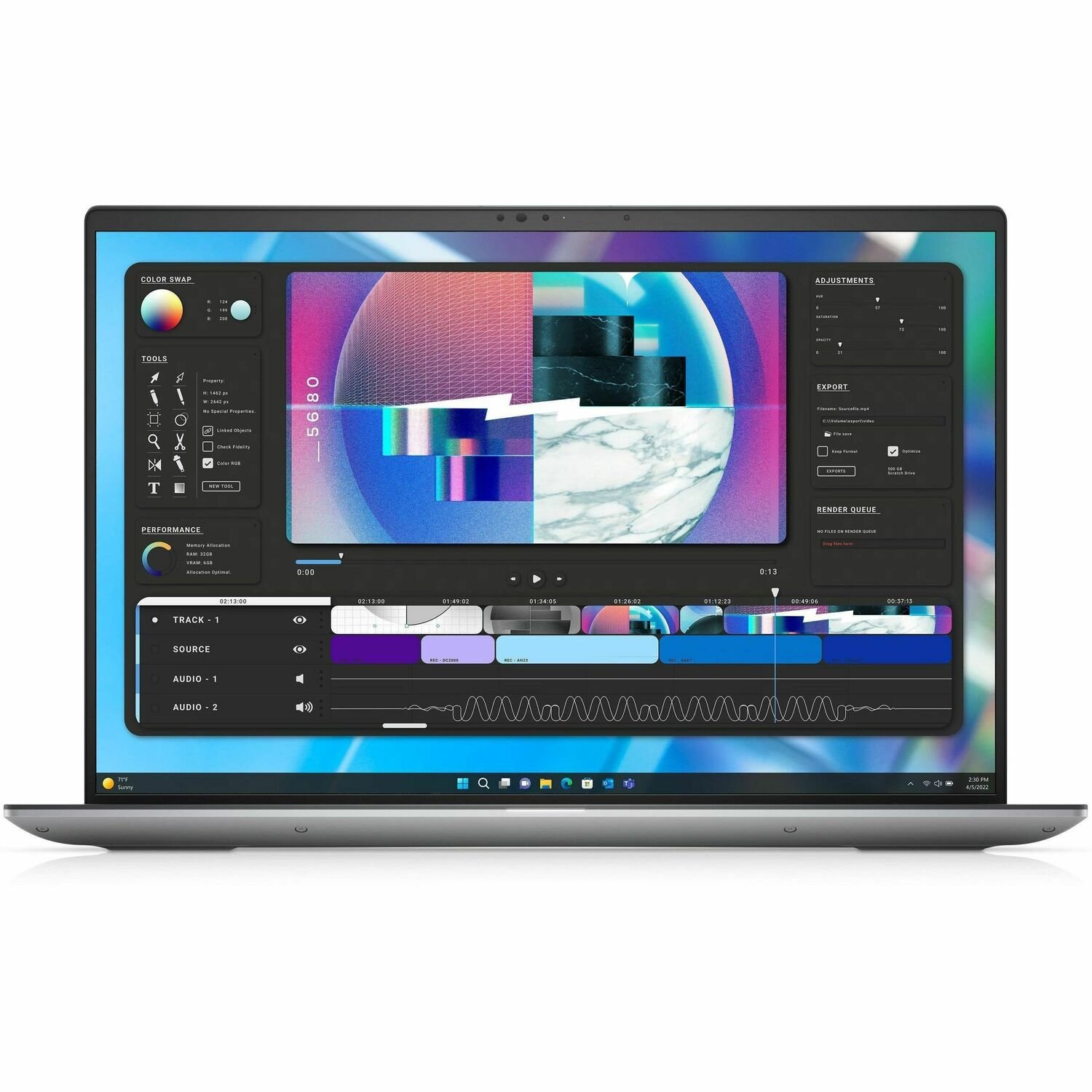 Dell Precision 5000 5680 16" Mobile Workstation - Full HD Plus - Intel Core i9 13th Gen i9-13900H - vPro Technology - 64 GB - 1 TB SSD - English (US) Keyboard - Anodized Titan Gray