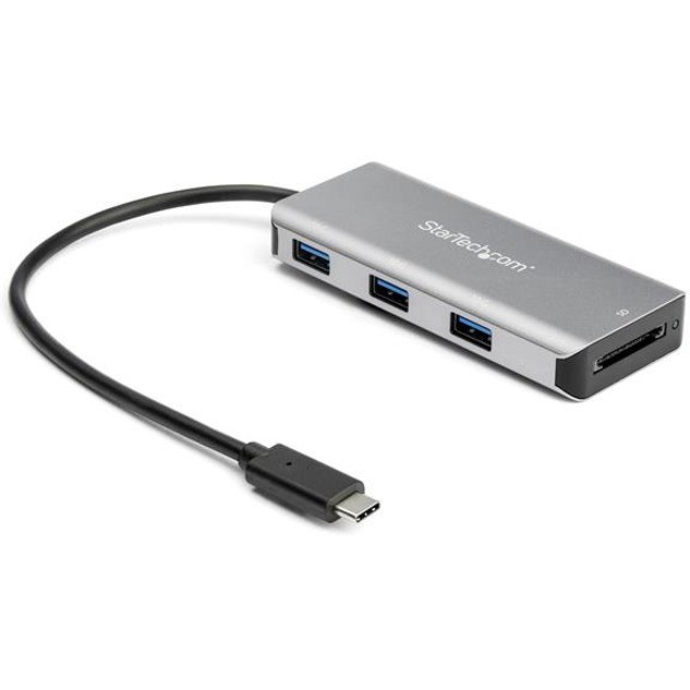 STARTECH.COM 3 PORT USB-C HUB, USB-C(1), USB(3), RJ45, SD, USB BUS PWR, 2YR