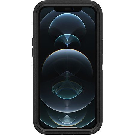 OtterBox Defender Rugged Carrying Case (Holster) Apple iPhone 12 Pro Max Smartphone - Black