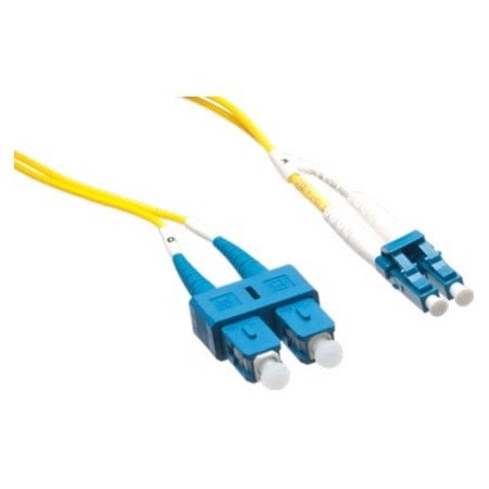Axiom LC/SC Singlemode Duplex OS2 9/125 Fiber Optic Cable 100M