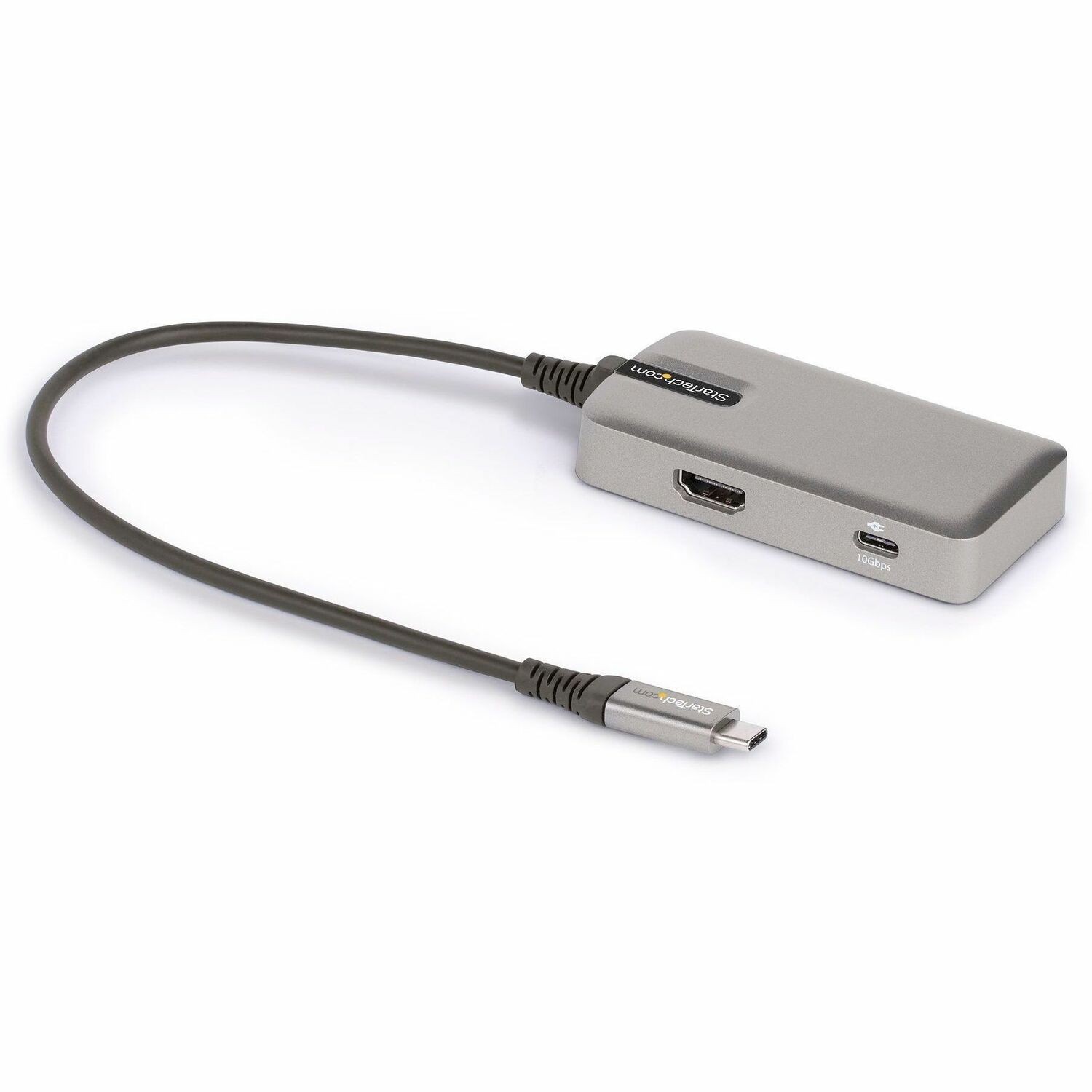 StarTech.com USB C Multiport Adapter, USB Type-C naar 4K 60Hz HDMI 2.0, 100W PD, 3 Port 10Gbps USB Hub, USB C Mini Dock, 25cm Kabel