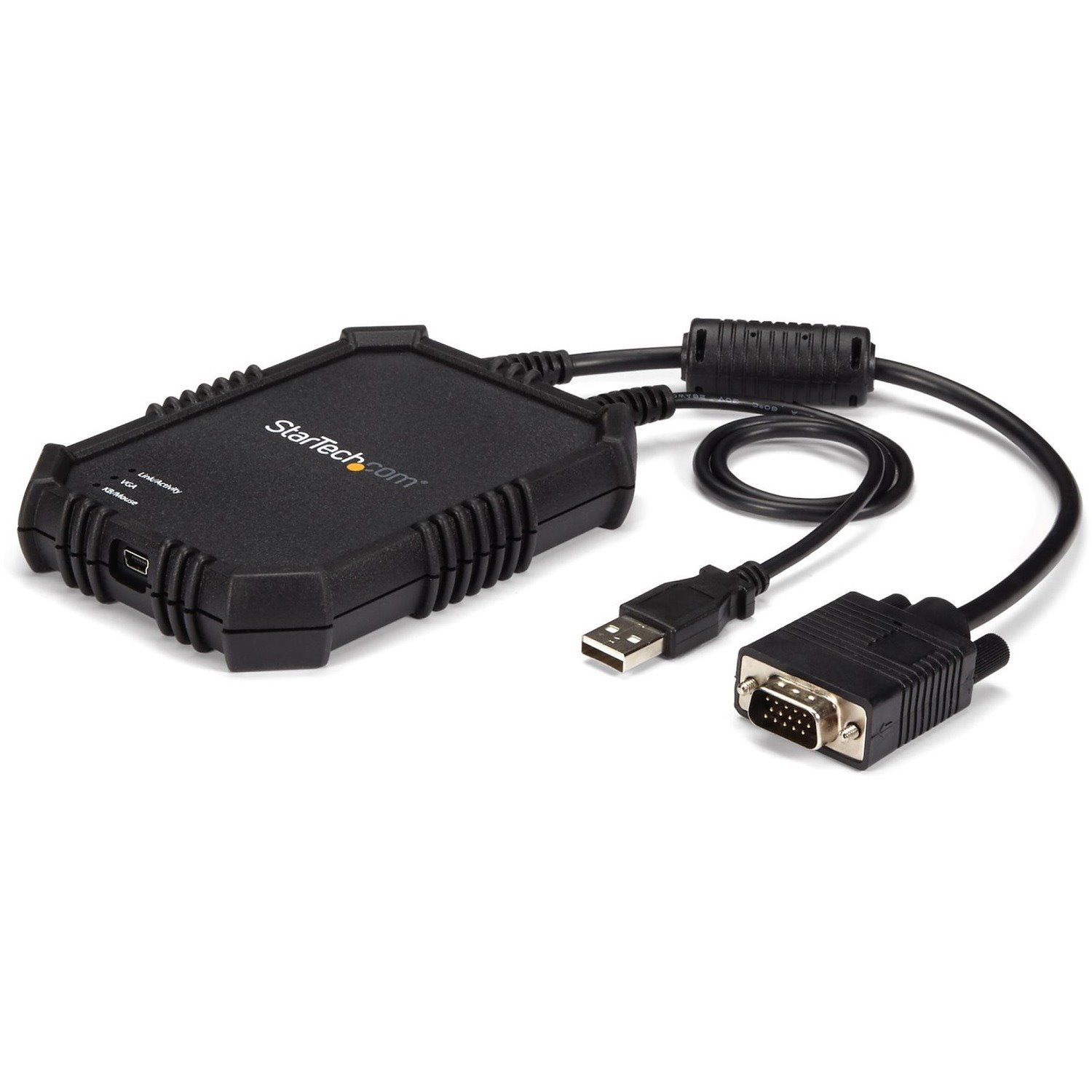 StarTech.com Laptop to Server KVM Console, Rugged USB Crash Cart Adapter with File Transfer and Video Capture, TAA