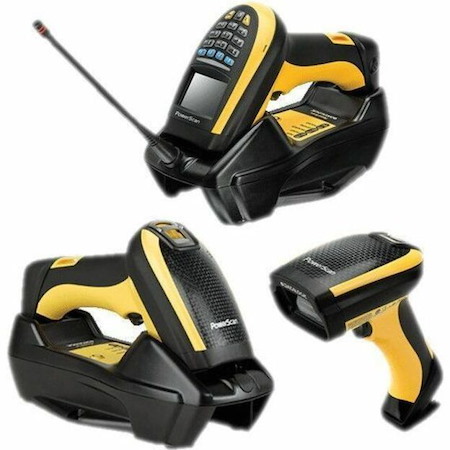 Datalogic PowerScan PM9501 Rugged Industrial, Sorting, Picking, Entertainment, Warehouse, Logistics Handheld Barcode Scanner Kit - Wireless Connectivity - Yellow - USB Cable Included