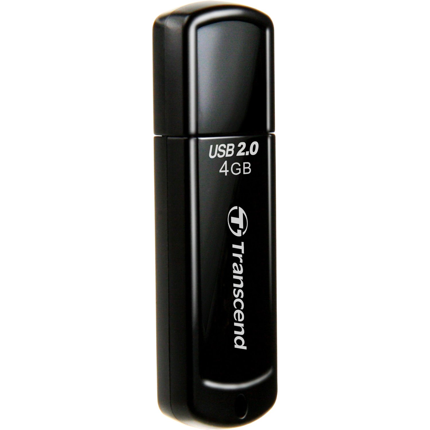 Transcend JetFlash 350 4 GB USB 2.0 Flash Drive - Black