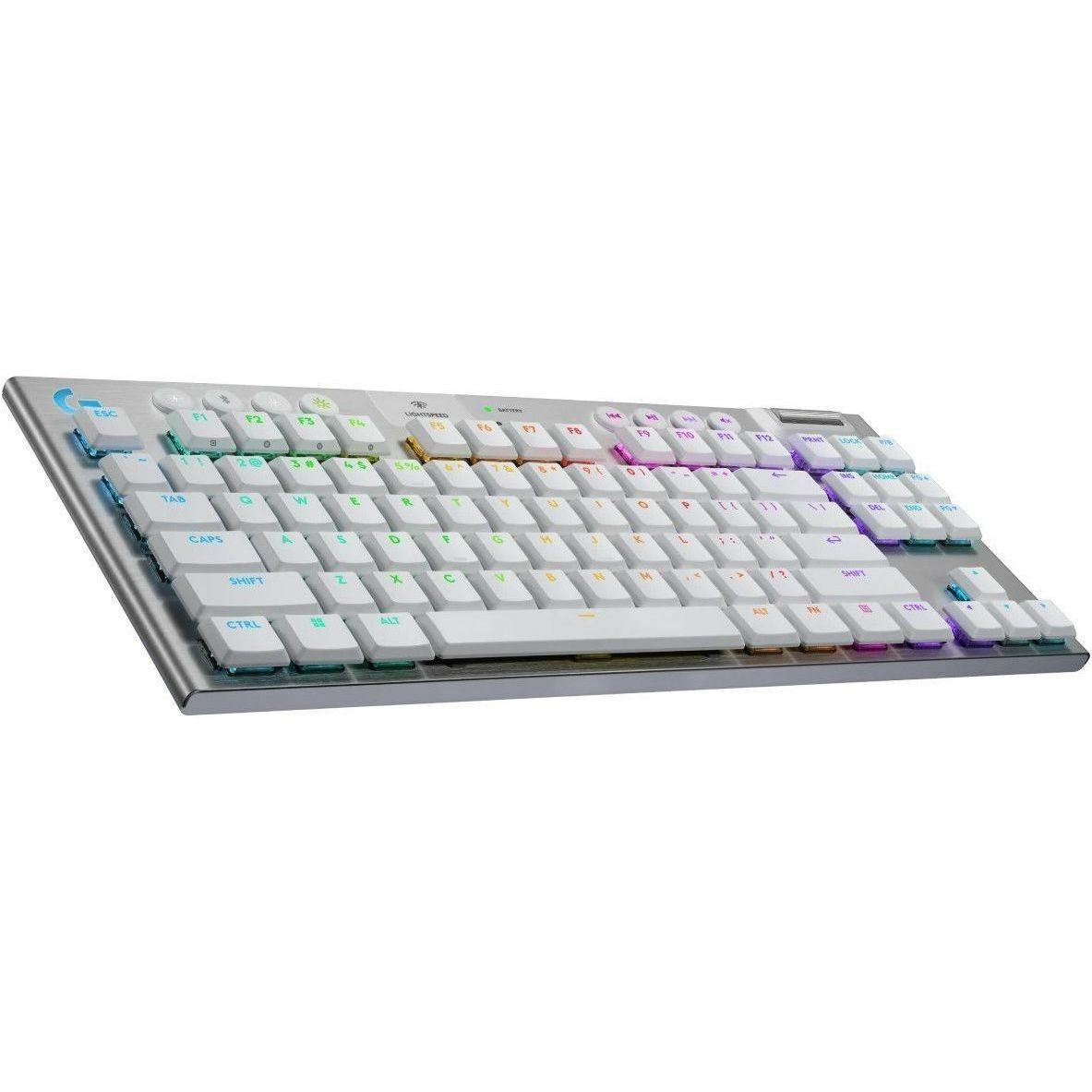 Logitech G G915 X LIGHTSPEED TKL Gaming-toetsenbord - Tenkeyless - Bedraad/draadloos Verbinding - USB Interface - RGB LED - Frans - AZERTY indeling - Wit